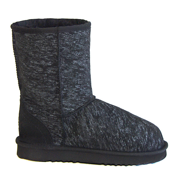 Deluxe Jean Short Ugg Boots - Black