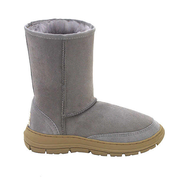 Offroader Short Ugg Boots - Pale Grey