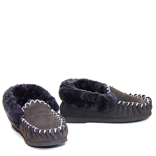 Thick Sole Moccasins Grey
