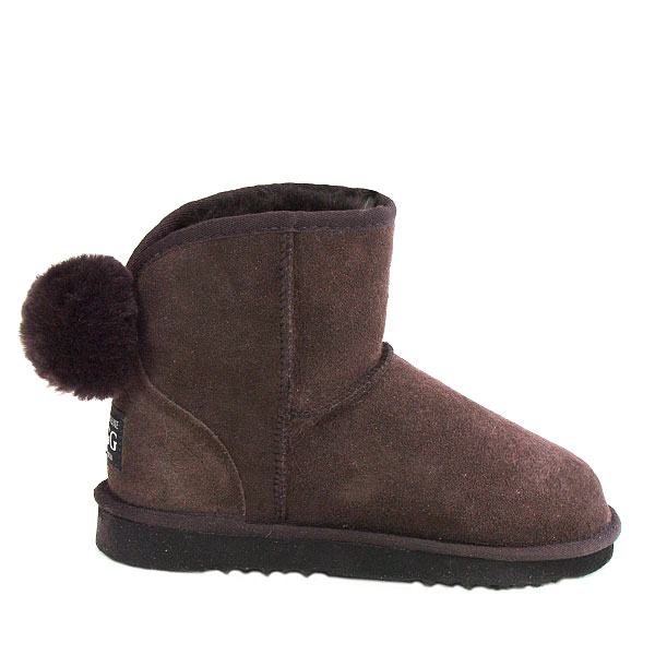 Bunny Mini Ugg Boots - Chocolate