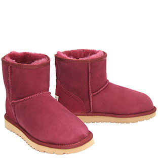 Deluxe Classic Mini Ugg Boots - Bordeaux