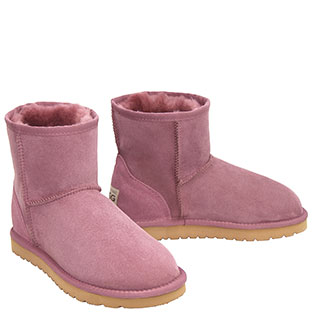 Deluxe Classic Mini Ugg Boots - Dusty Mauve