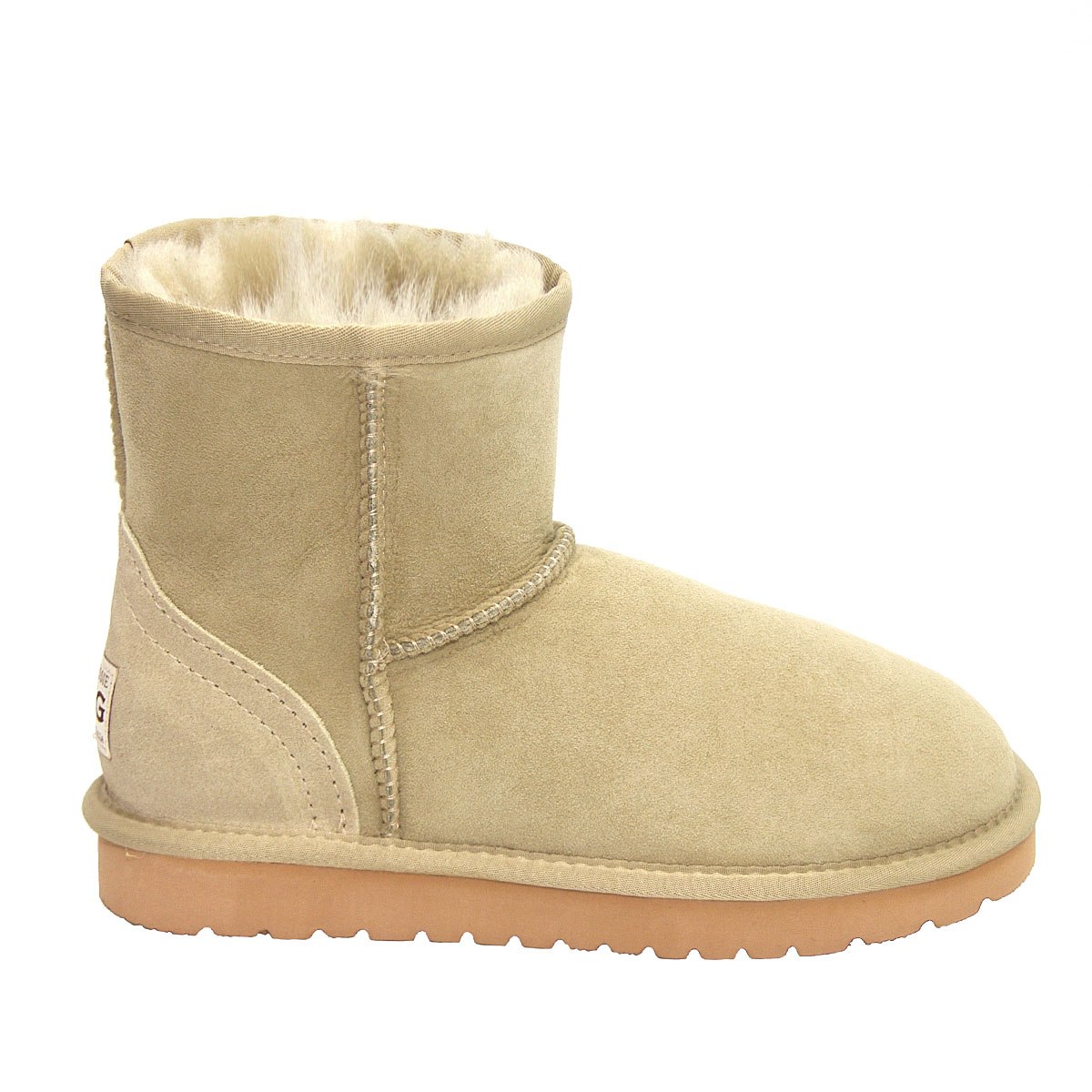 Deluxe Classic Mini Ugg Boots - White Olive
