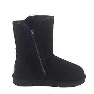 Zip Classic Short Ugg Boots - Black