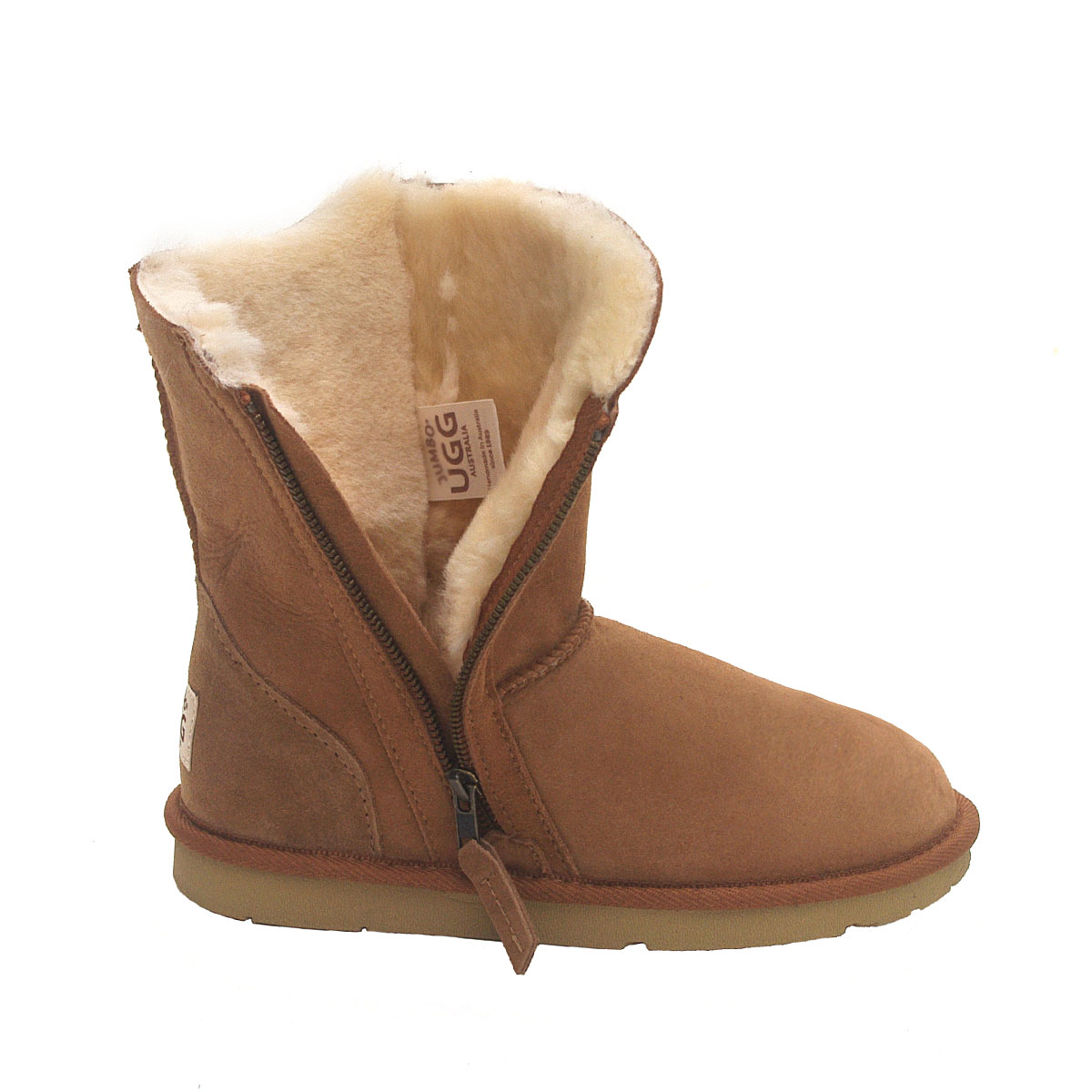 Zip Classic Short Ugg Boots - Chestnut