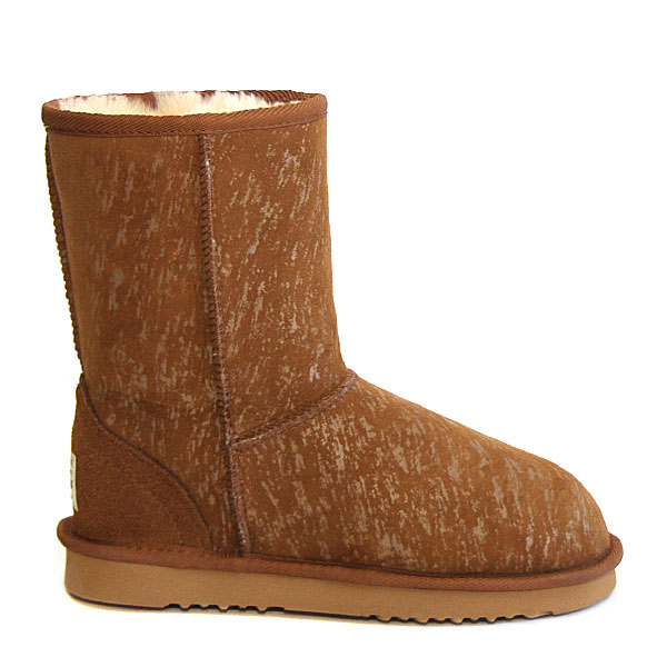 Deluxe Jean Short Ugg Boots - Chestnut