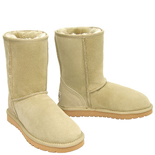 Deluxe Classic Short Ugg Boots - White Olive