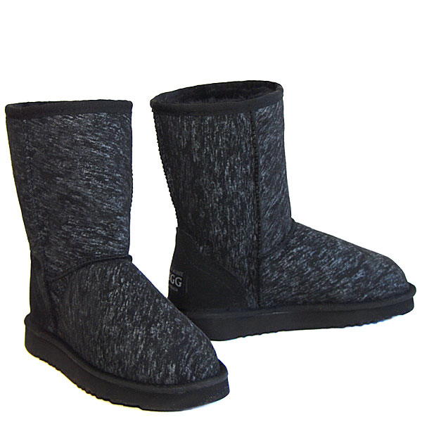 Jean Short Ugg Boots - Black}