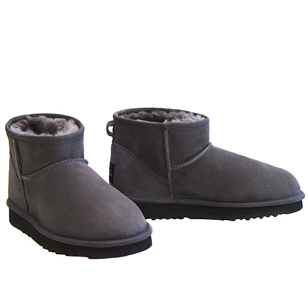 Deluxe Ultra Short Ugg Boots - Grey