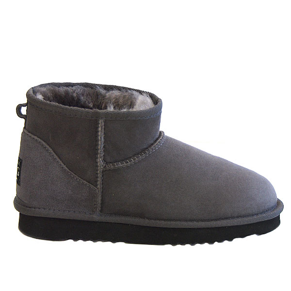 Deluxe Ultra Short Ugg Boots - Grey