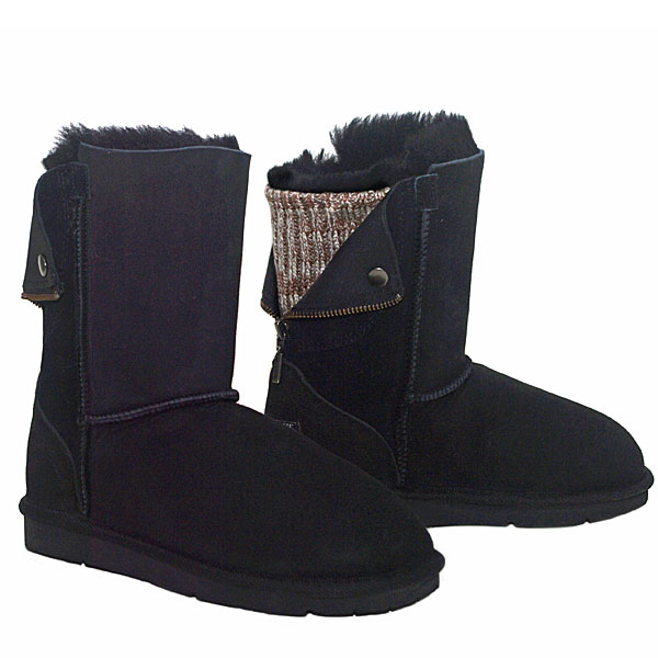 Fusion Short Ugg Boots Black}