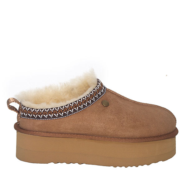 Jerena Platform Scuffs Chestnut 2
