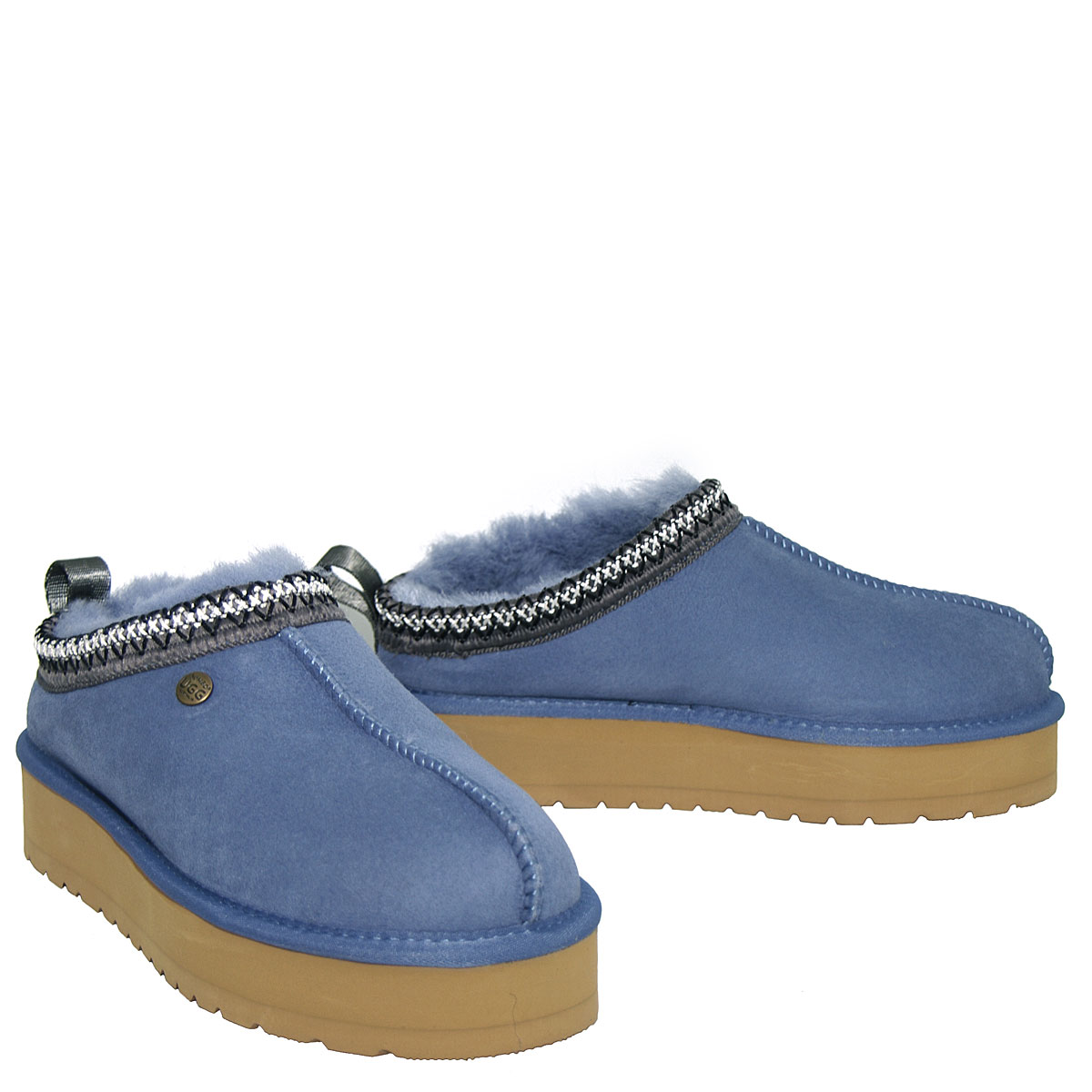 Jerena Platform Scuffs Slate Blue}