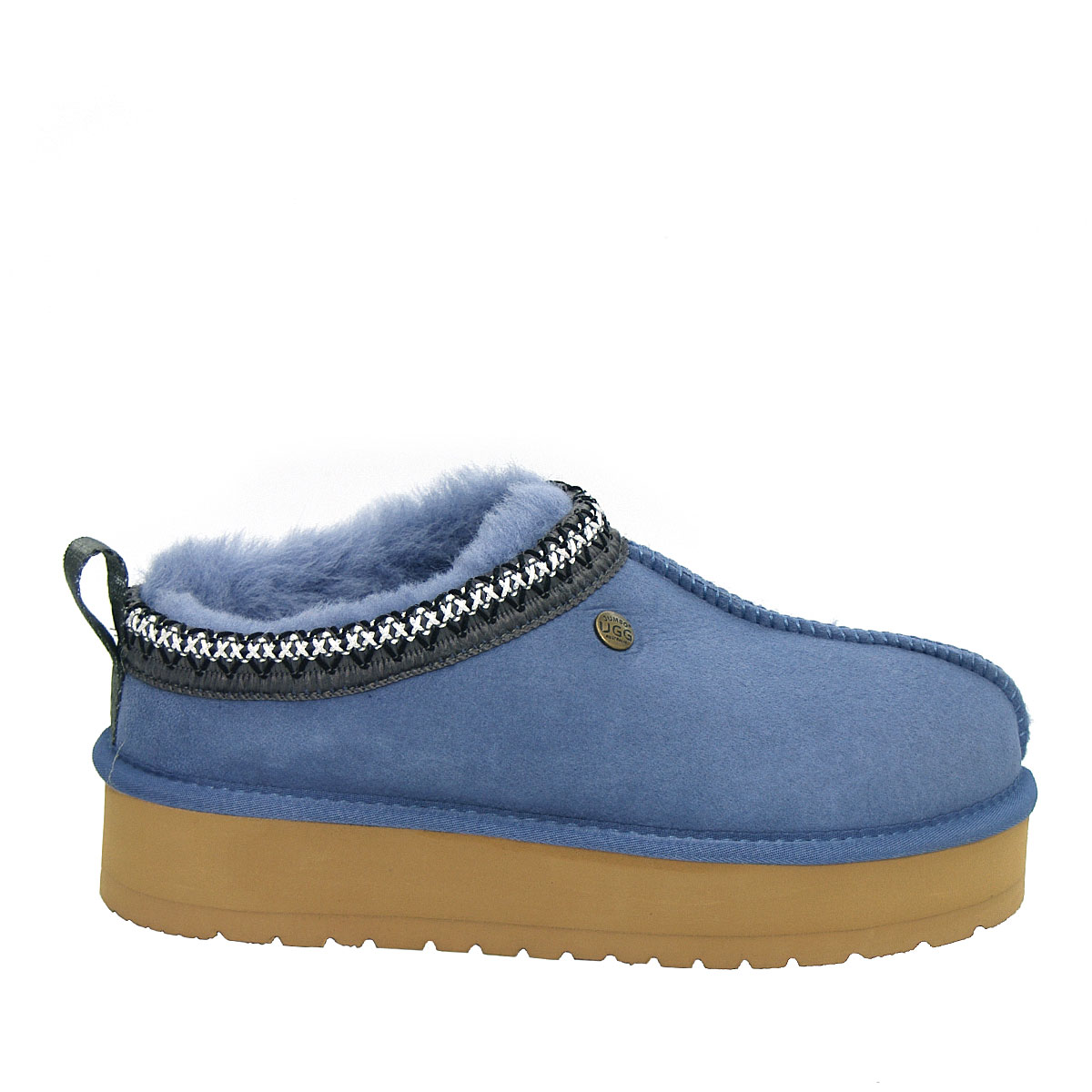 Jerena Platform Scuffs Slate Blue