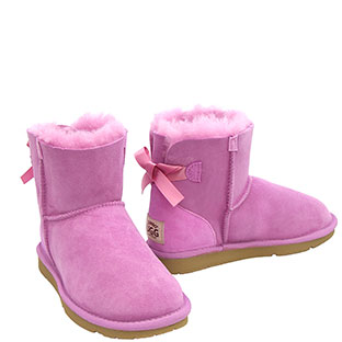 Mini Metro Bow Ugg Boots - Orchid - Last Pair