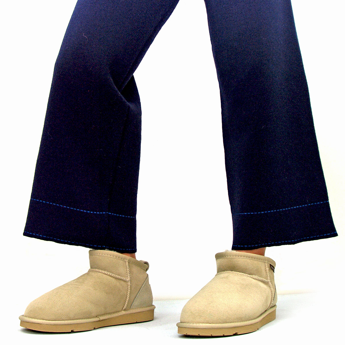 Oxford Mini Ugg Boots - White Olive
