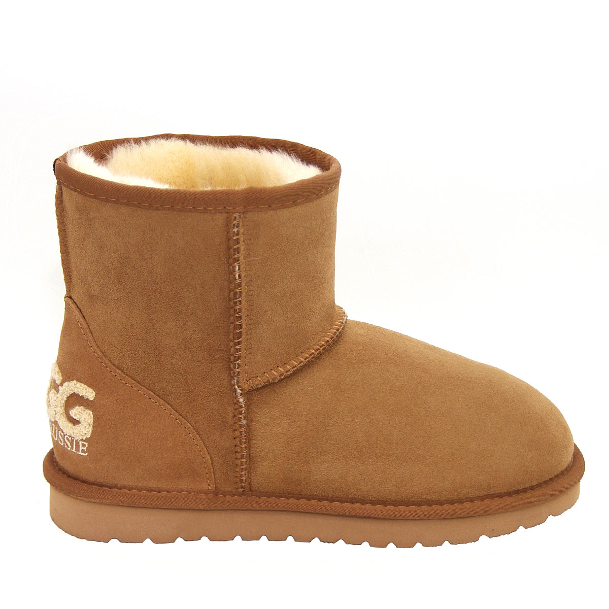 Deluxe Signature Mini Ugg Boots - Chestnut