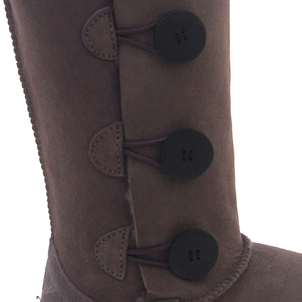 Tall Three Button Wraps Ugg Boots Mink